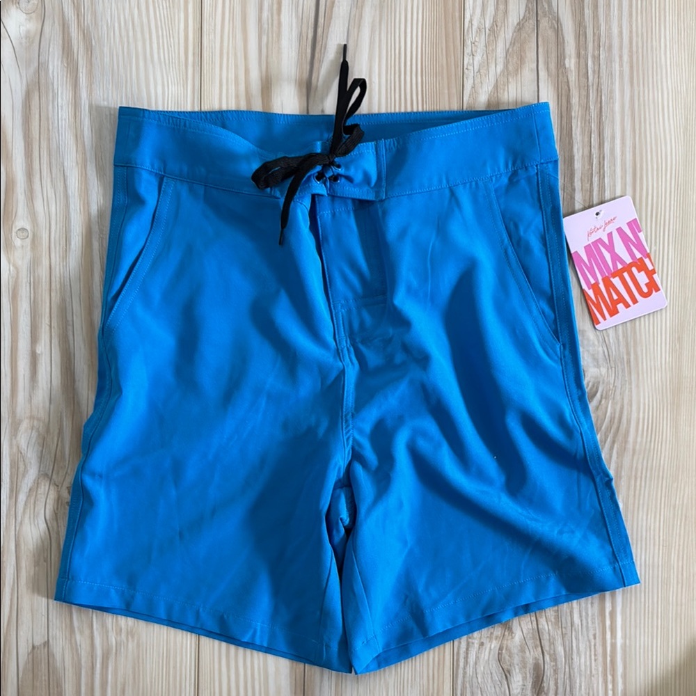 NWT Kortni Jeane Men’s Vibrant Blue Swim Shorts